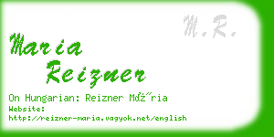 maria reizner business card